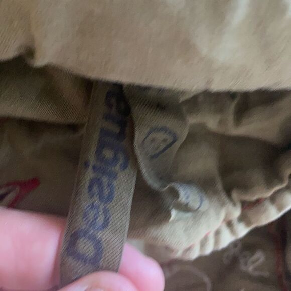 Desigual Distressed Embroidered Hooded Jacket Linen Blend Utility Boho Military - Picture 12 of 14